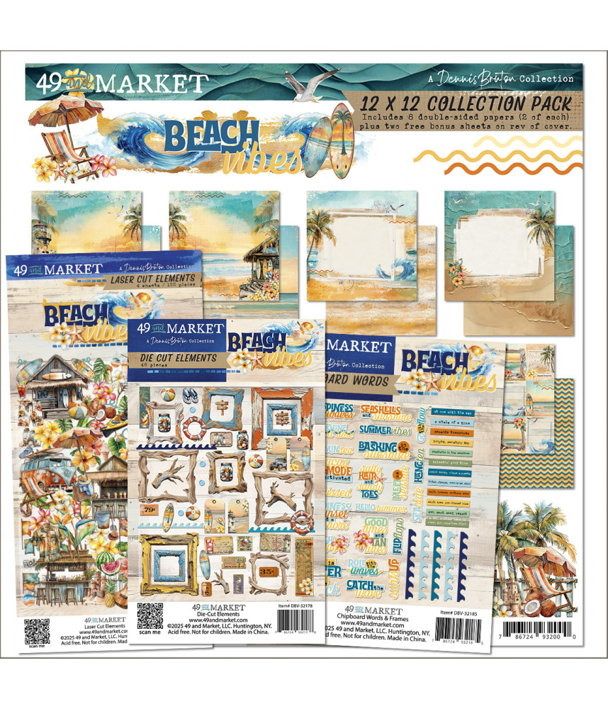 49 & Market 12X12 Bulk Pack - Beach Vibes