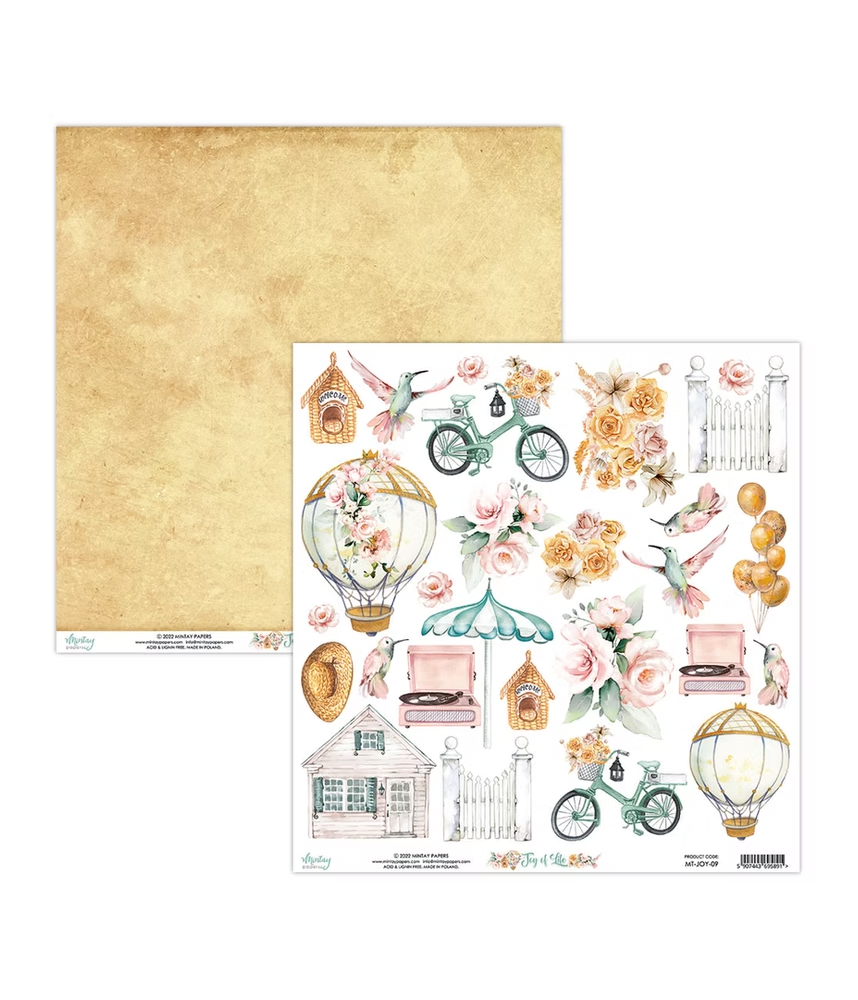 Mintay 12x12 Joy of Life Paper - Elements