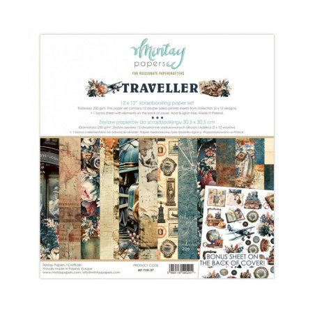 Mintay 12x12 Paper Pack - Traveller