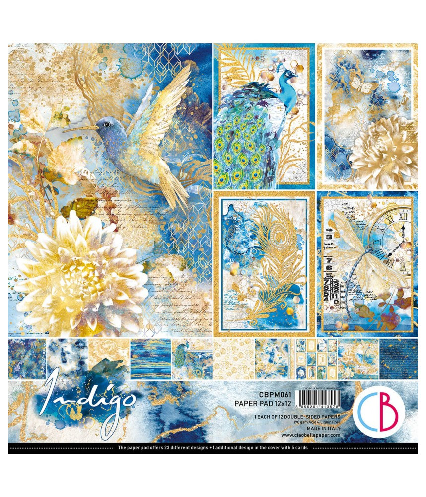 Ciao Bella 12 x12 Paper Pack - Indigo