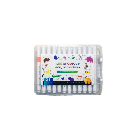 Life of Colour Acrylic Markers 24 pcs