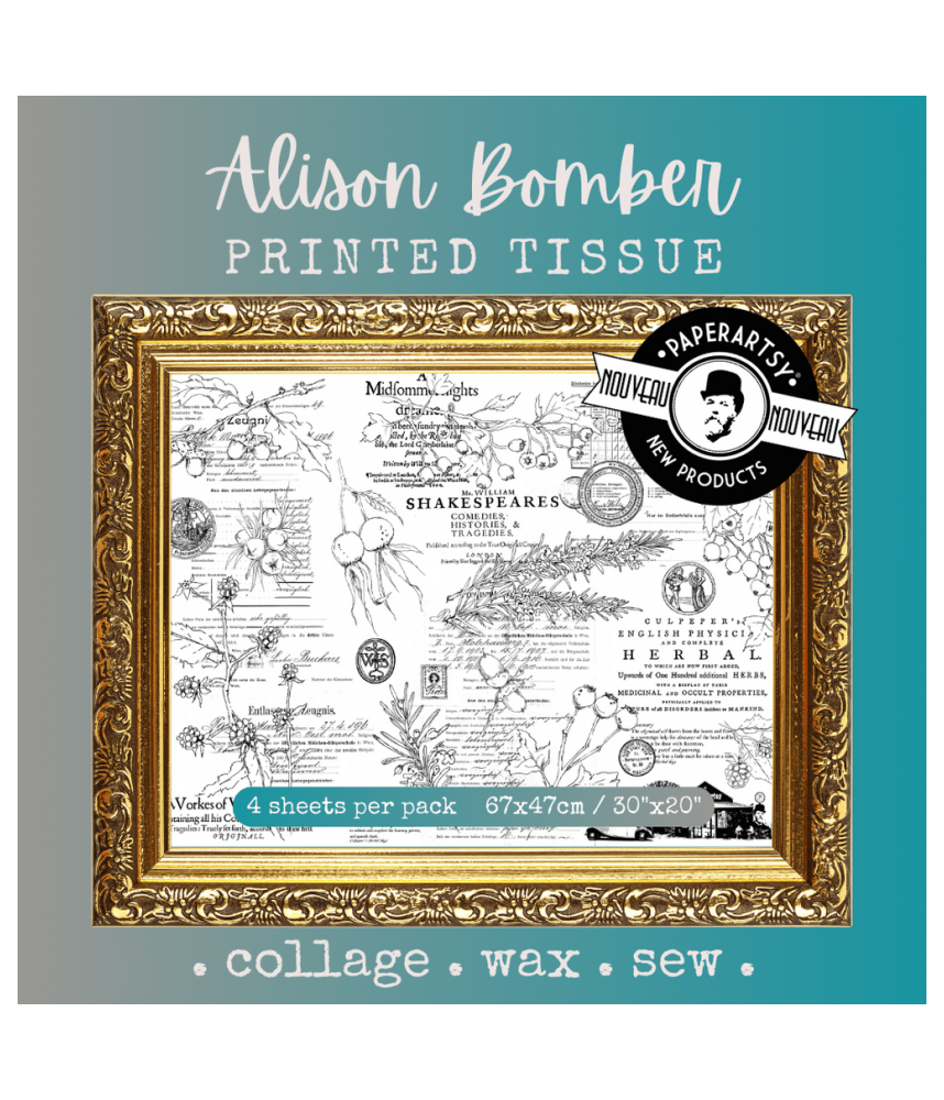 Paper Artsy Printed Tissue Collage Paper - Alison Bomber