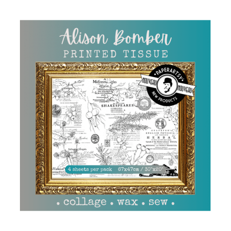 Paper Artsy Printed Tissue Collage Paper - Alison Bomber