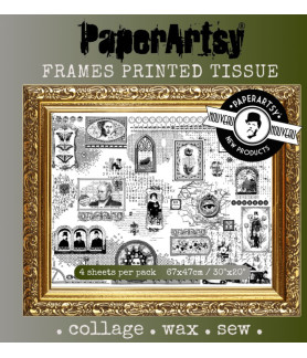 Paper Artsy Printed Tissue Collage Paper - Frames