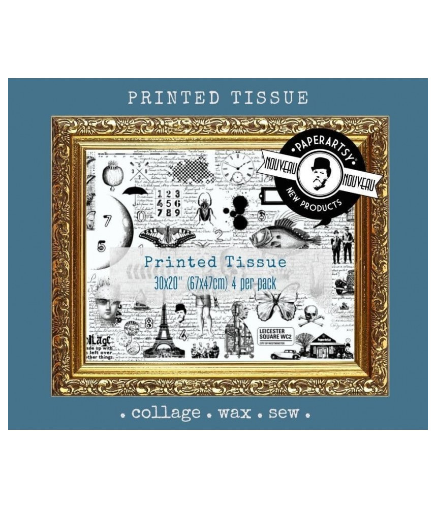 Paper Artsy Printed Tissue Collage Paper -Hot Picks