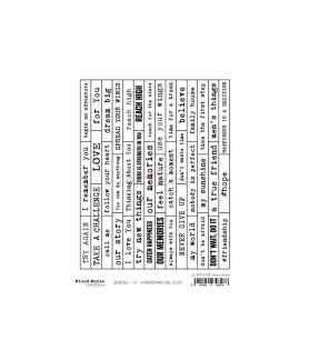 Craft O'clock Quotes Cardboard Die-Cuts - 06