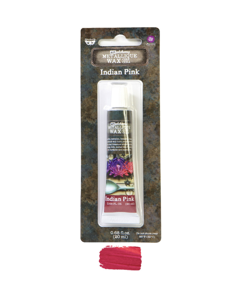 Prima Marketing Finnabair Art Alchemy Metallique Wax Indian Pink
