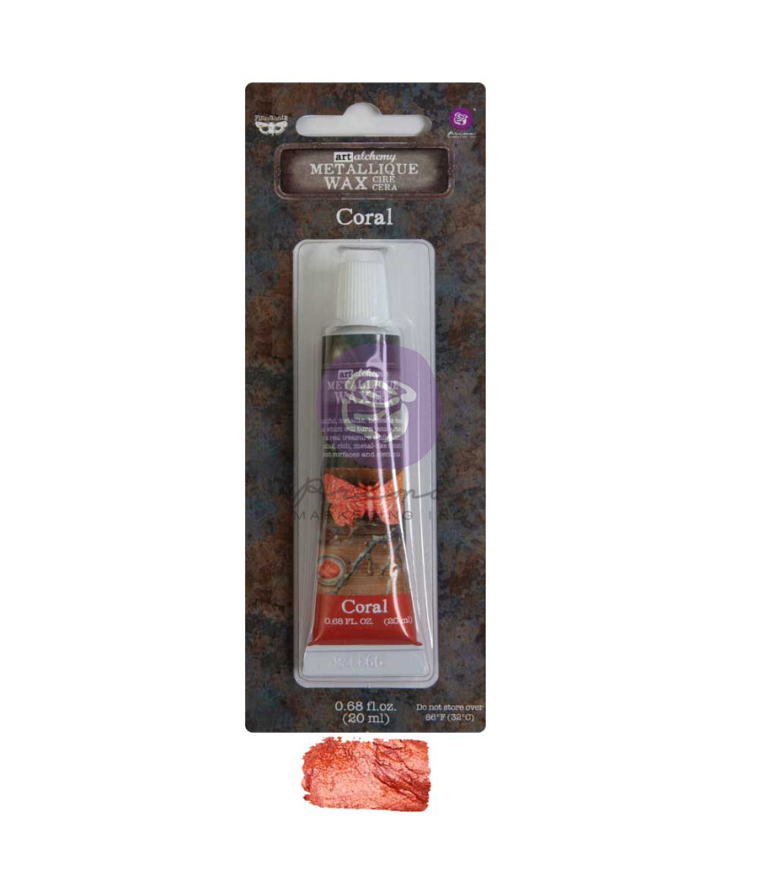 Prima Marketing Finnabair Art Alchemy Metallique Wax - Coral
