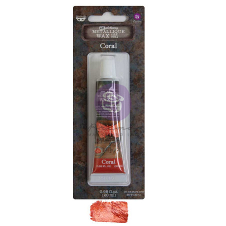 Prima Marketing Finnabair Art Alchemy Metallique Wax - Coral