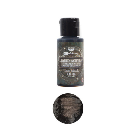 Prima Finnabair Art Alchemy-Liquid Acrylic Ink Black