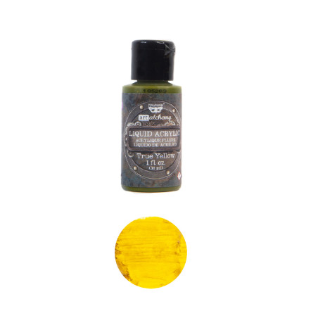 Prima Marketing Finnabair Art Alchemy-Liquid Acrylic True Yellow