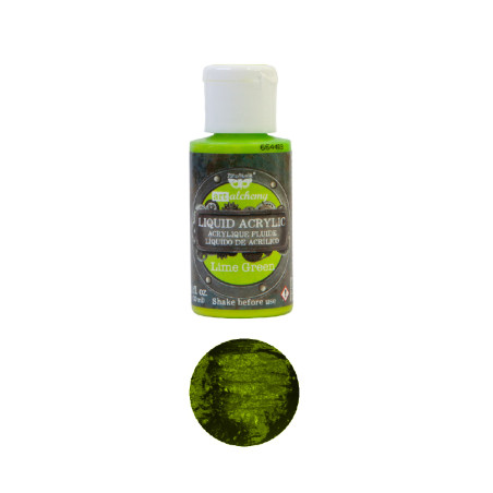 Prima Marketing Finnabair Art Alchemy – Liquid Acrylics – Lime Green
