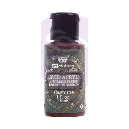Prima Marketing Finnabair Art Alchemy Liquid Acrylic -Carmine