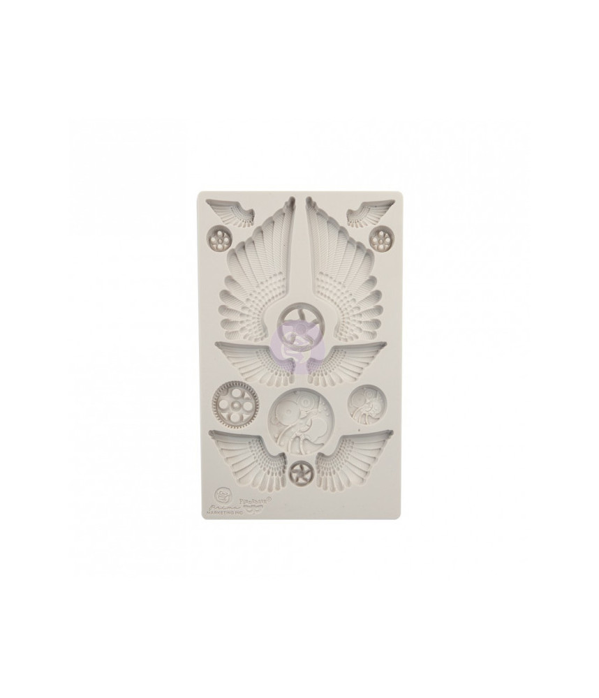 Prima Marketing Finnabair Moulds - Cogs & Wings