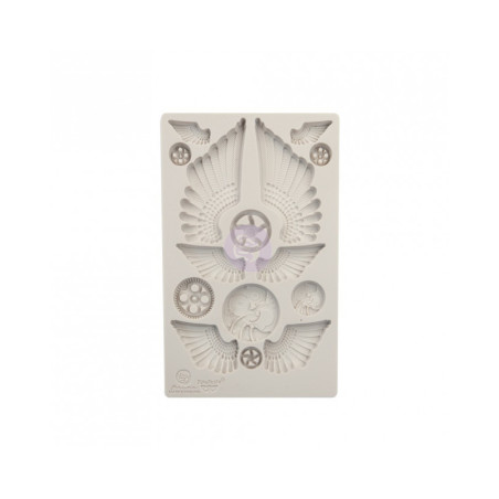 Prima Marketing Finnabair Moulds - Cogs & Wings