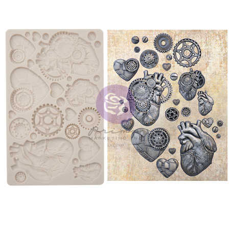 Prima Marketing Finnabair Mould Steampunk Hearts
