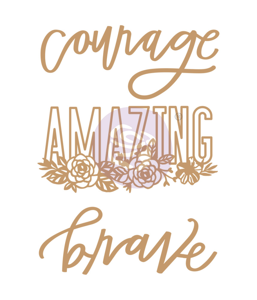 Prima Marketing Chipboard - Words to Live By