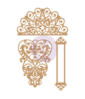 Prima Marketing  Chipboard - Lace & Heart
