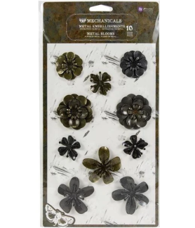 Prima Marketing Finnabair Mechanicals Metal Embellishments Metal Blooms