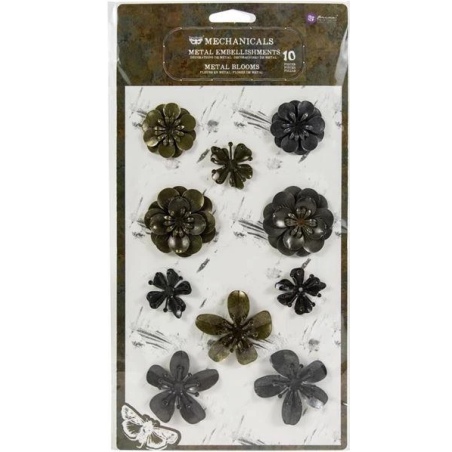 Prima Marketing Finnabair Mechanicals Metal Embellishments Metal Blooms