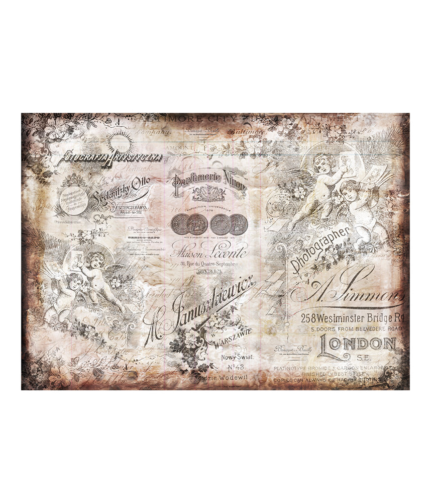 Prima Marketing Finnabair  Art Daily Tissue/Decorative Paper - Romantica