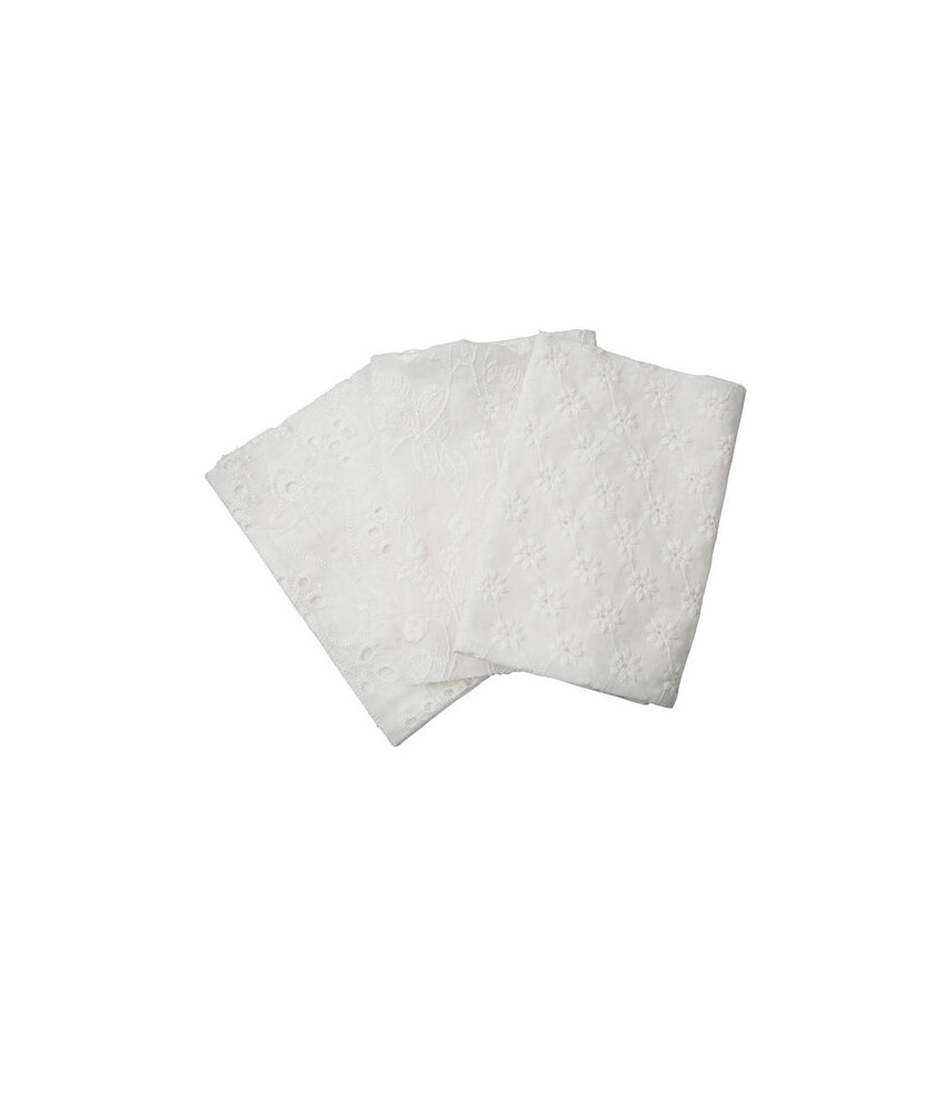 Prima Marketing Miel By Frank Garcia Cotton Embroidered Fabric 12"X12"