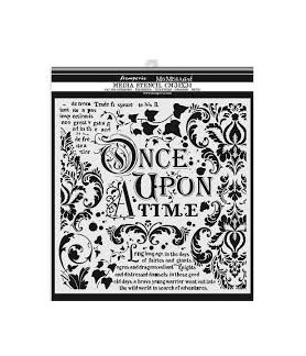 Stamperia Thick Stencil Once Upon a Time 30x30cm