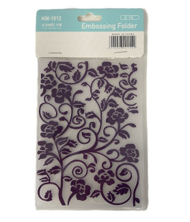 Embossing Folder - Flower Swirl 4" x 6"