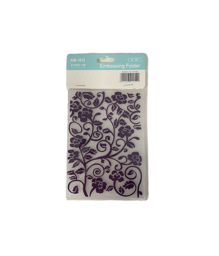 Embossing Folder - Flower Swirl 4" x 6"