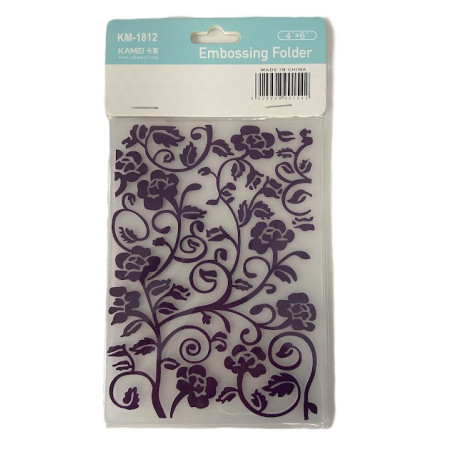 Embossing Folder - Flower Swirl 4" x 6"