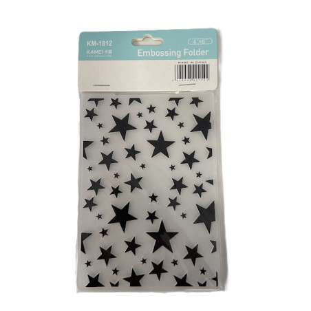 Embossing Folder - Stars 4" x 6"