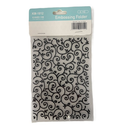 Embossing Folder - Swirl 4" x 6"