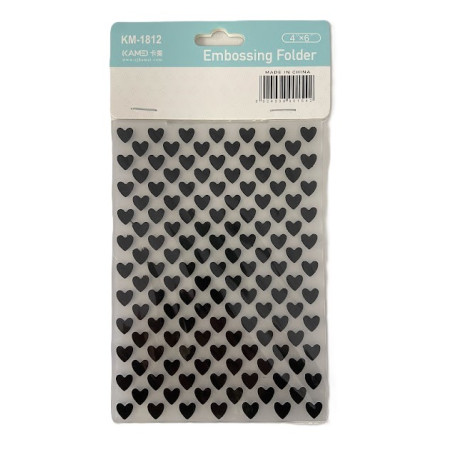 Embossing Folder - Heart 4" x 6"