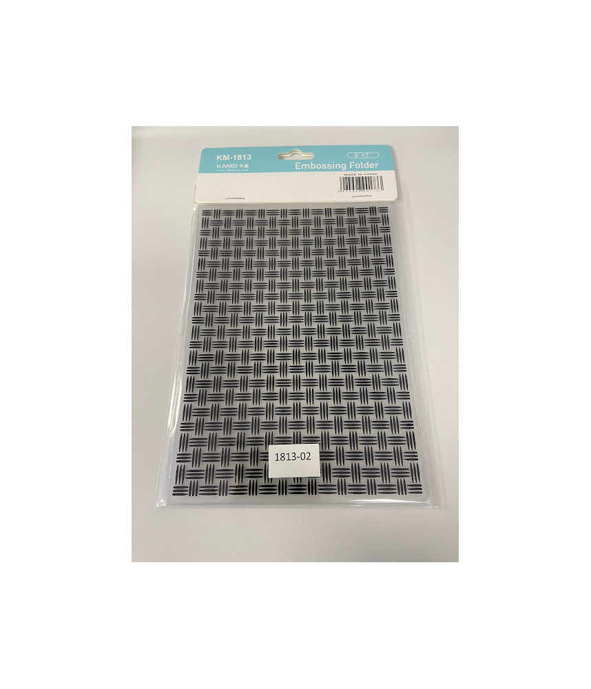 Embossing Folder - Basket Weave 5" x 7"