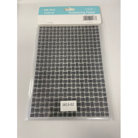 Embossing Folder - Basket Weave 5" x 7"