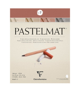 Clairefontaine Pastelmat  - Beige/Sand/Sanguine/Dark Grey - 30cm x 40cm