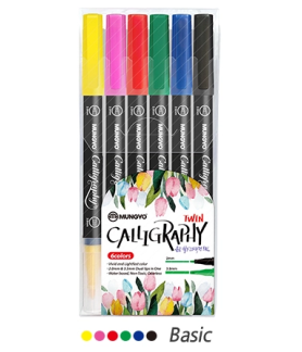 Mungyo Calligraphy Twin Tip - Basic Set