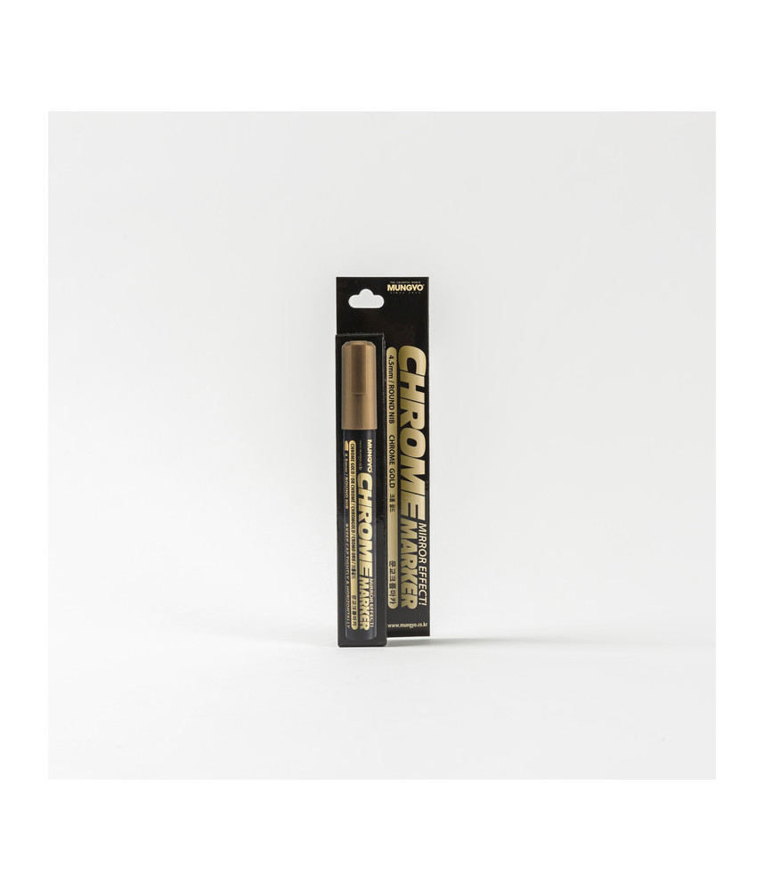 Mungyo Chrome Marker Mirror Effect - Gold