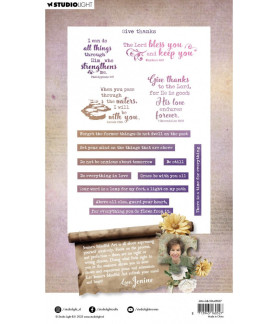 Studio Light Clear Stamp Give thanks Growing & Blooming 135x192x3mm 13pcs