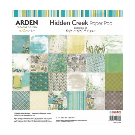 Arden 12x 12 Paper Pack Hidden Creek