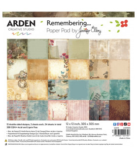 Arden 12x12 Paper Pack - Remembering