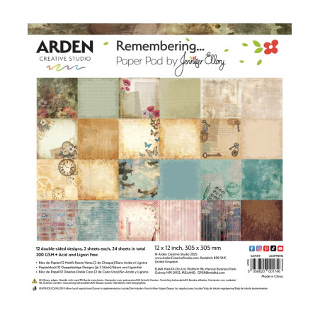Arden 12x12 Paper Pack - Remembering