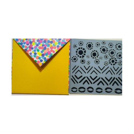 Studio Light Art By Marlene Mini Stencil/Mask - Geo Forms