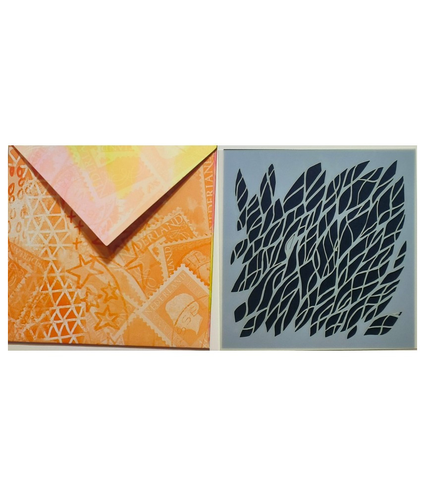 Studio Light Art By Marlene Mini Stencil/Mask - Flames