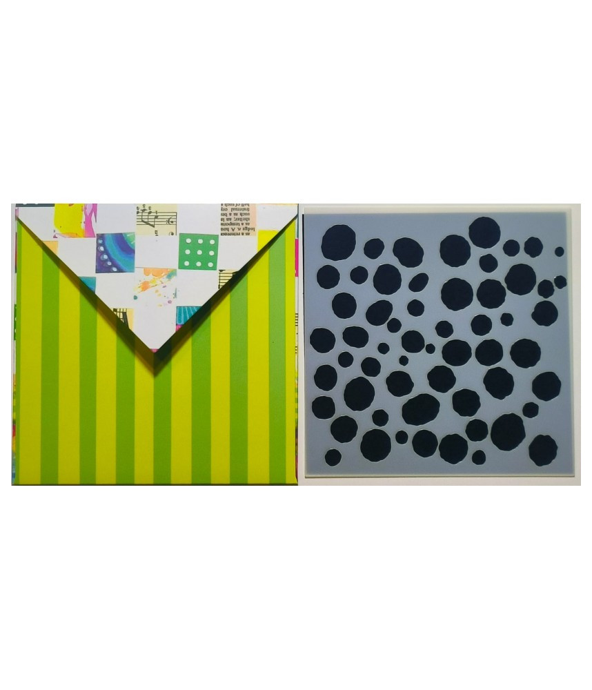 Studio Light Art By Marlene Mini Stencil/Mask - Circles