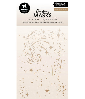 Studio Light Christmas Stencil/Mask -Magical Swirl 105x148x1mm