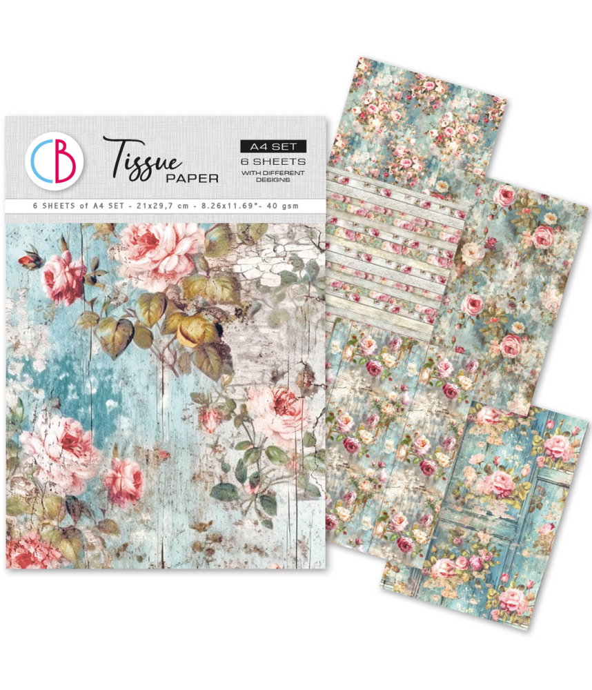 Ciao Bella A4 Tissue Paper - My Secret Garden