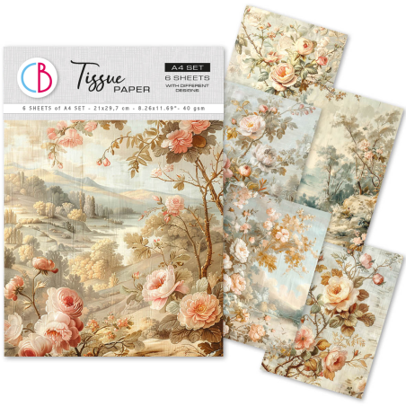 Ciao Bella A4 Tissue Paper 18th Century