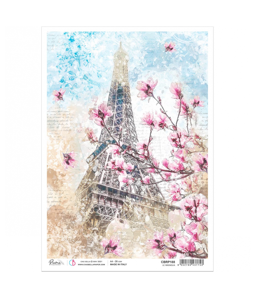 Ciao Bella A4 Tissue Paper - Le Magnolia