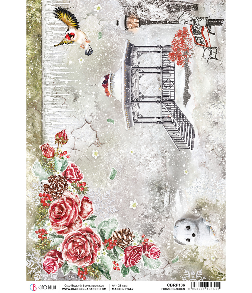 Ciao Bella A4 Tissue Paper - Frozen Garden
